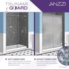 Anzzi Passion 24" by 72" Frameless Hinged Shower Door in Brushed Nickel SD-AZ8075-01BN